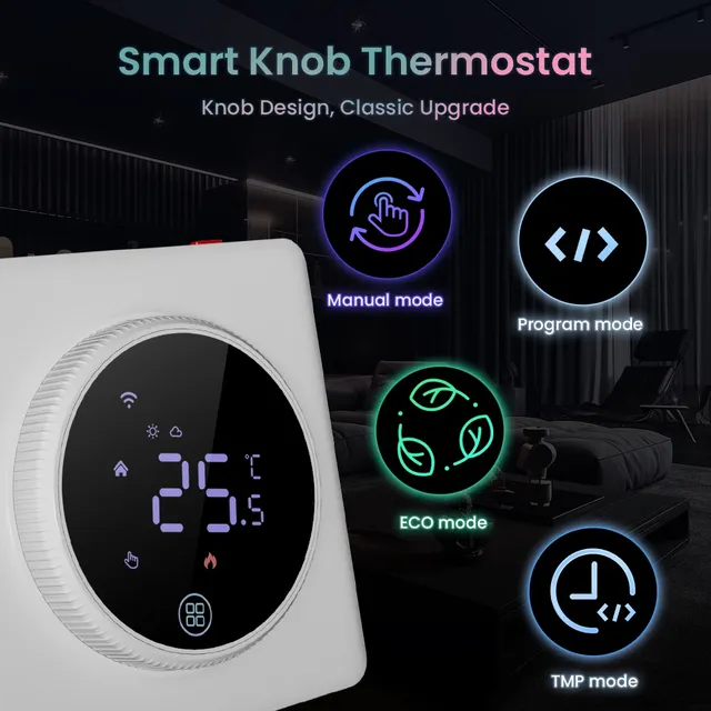 MIUCDA Tuya WiFi bouton Thermostat – vue 2