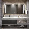 Meuble vasque suspendu contemporain armoire miroir… – vue 2