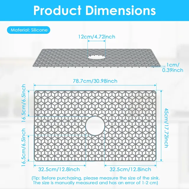 Tapis d'évier en Silicone antidérapant – vue 2