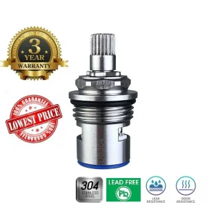 Cartouche de robinet de cuisine de bain en acier inoxydable 304, pièce de rechange, tige de Valve en céramique, robinet d&rsquo;eau chaude et froide