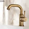 Mitigeur Lavabo Monotrou Bec Haut Col Cygne Bronze Noir… – vue 2