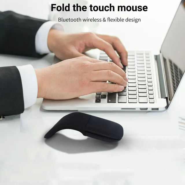 Souris Bluetooth pliable avec bouton muet – vue 2
