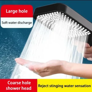 Pommeau de douche réglable avec 3 Modes, grand panneau de débit, pomme de douche haute pression, économie d&rsquo;eau, robinet de douche, accessoires de salle de bains