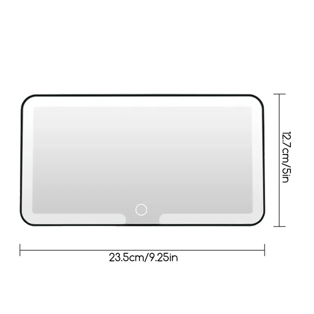 Miroir de vanité pare-soleil de voiture LED – vue 6