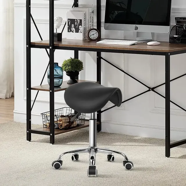 Saddle Rolling Stool With Wheels Hydraulic Swivel… – vue 2