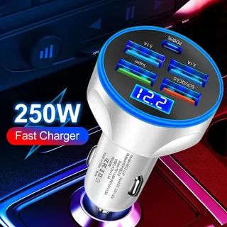 Chargeur de voiture 250W QC 3.0 PD USB