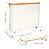 Porte-papier hygiénique pliable de grande capacité blanc… – vue 6