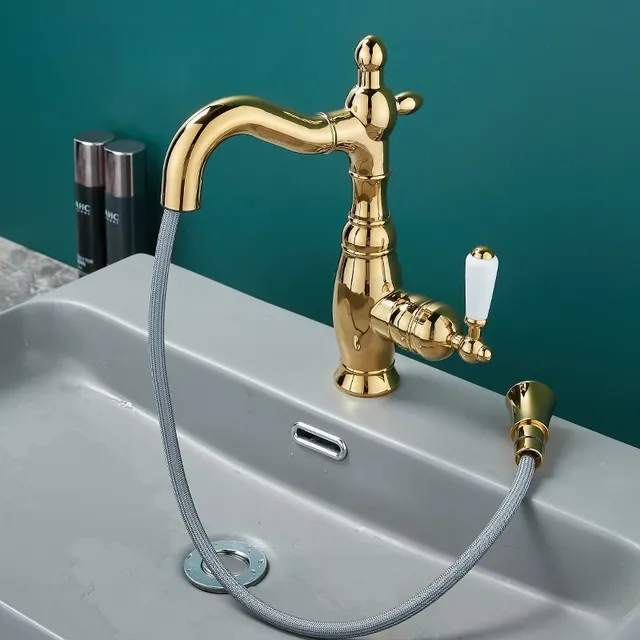 Robinet de lavabo en cuivre Vintage – vue 2