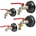 Robinet de sortie IBC avec connecteur 3/4 pouces – Convient à la plupart des conteneurs IBC – Robinet extérieur standard européen pour réservoirs d&rsquo;eau