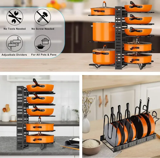Organisateur de casseroles et poêles pour armoire – vue 4