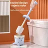 Brosse toilette dinosaure kawaii pastel rose bleu manche… – vue 2