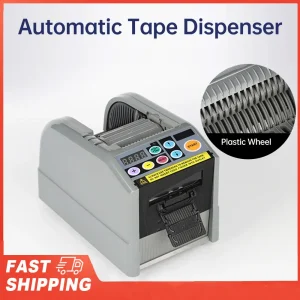 Distributeur automatique de ruban adhésif, équipement d’emballage professionnel, Machine de découpe à 2 rubans pour divers rubans adhésifs/rubans élastiques