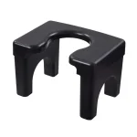 Tabouret de Toilette Accroché, Chaise Antidérapante, avec Panneau Robuste, Bord Arrondi, Facile à Laver