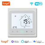 Thermostat WiFi intelligent Tuya pour chauffage électrique/eau/chaudière à eau à gaz, régulateur de température domestique, fonctionne pour Alexa Google Alice