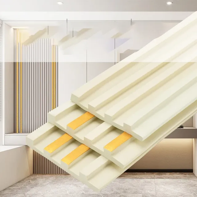 Autocollants muraux de fond de Grille en bois Imitation 3D – vue 4