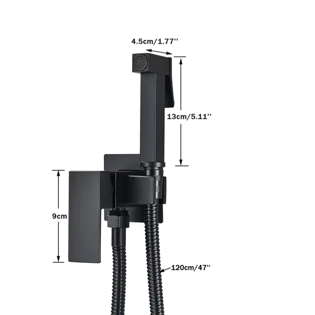 Robinet de Bidet mural en or Rose – vue 3
