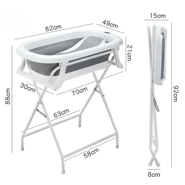 Baignoire bébé pliable pieds inclinable transat intégré… – vue 2