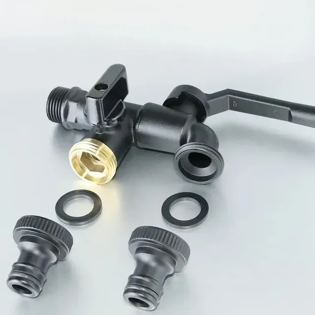 Robinet Laiton Noir Extérieur Antigel Anticorrosion… – vue 4