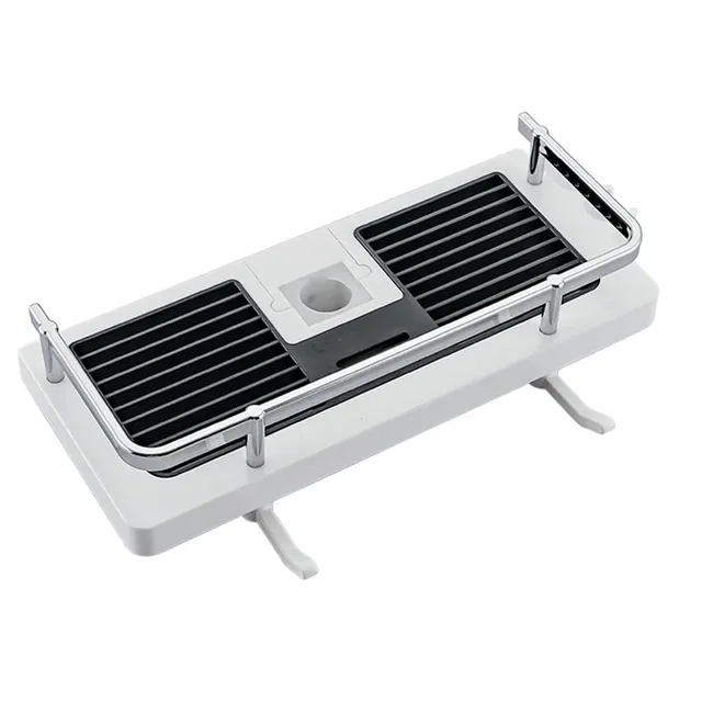 Étagère douche noire monocouche rangement shampooing gel… – vue 5