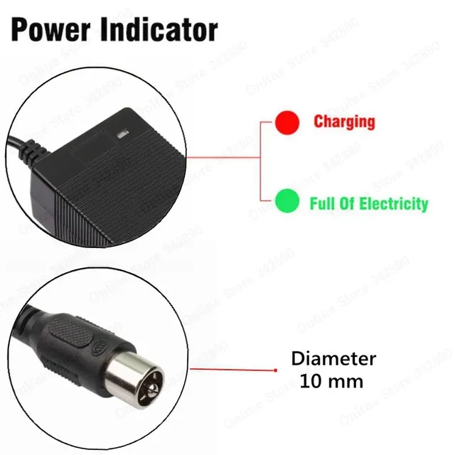 Chargeur de batterie au plomb pour scooter électrique – vue 2