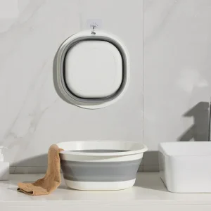 Lavabo pliant en plastique, baignoire à linge Portable pour la maison, la salle de bain, la cuisine, lavabo de bain pour adultes et bébés, panier de lavage de voyage