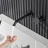Robinet de lavabo de salle de bains mural en laiton… – vue 4