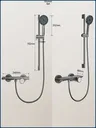 Système de douche de salle de bains boutoné – vue 7