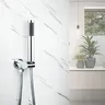 Pommeau de douche en laiton chromé – vue 2