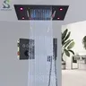 Pommeau de douche au plafond intégré noir – vue 1