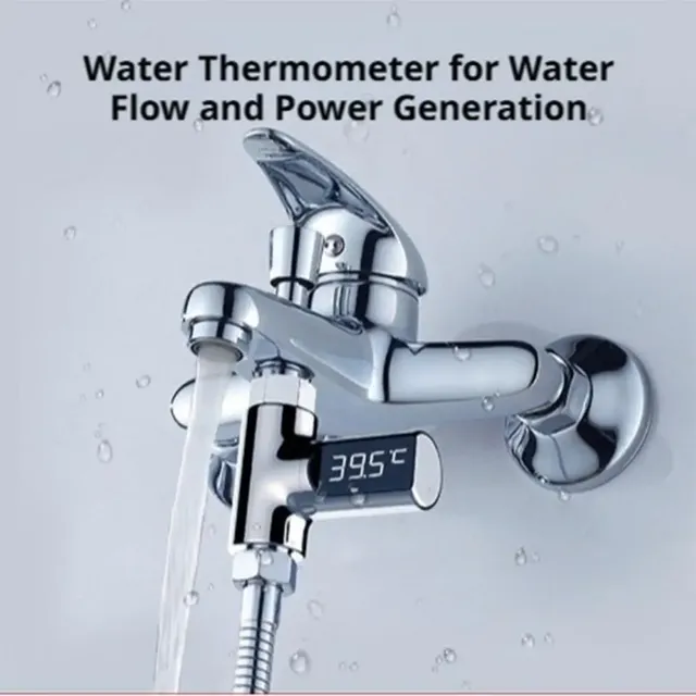 Thermomètre douche lumière autoalimenté affichage… – vue 4