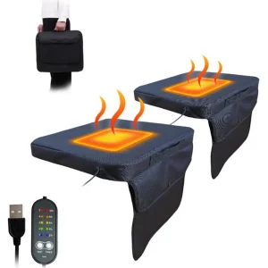Coussin de siège Portable avec alimentation Usb, coussin de chaise de stade à température réglable, coussin chauffant USB extérieur étanche Coussin de siège Portable avec alimentation Usb, coussin de chaise de stade à température réglable, coussin chauffant USB extérieur étanche