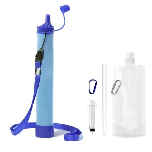 Purificateur d&rsquo;eau portable d&rsquo;urgence, filtre à eau, adapté aux ruisseaux, lacs, camping en plein air, camping, randonnée, vie