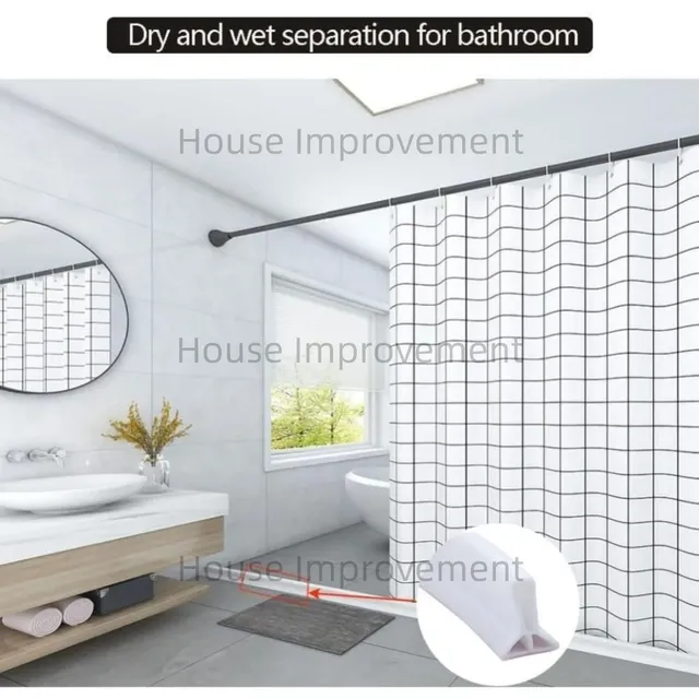 Barrière d'eau de douche pliable auto-adhésive bande de… – vue 2
