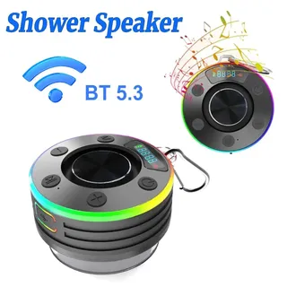 Enceinte douche étanche portable sansfil ventouse fixation puissante…