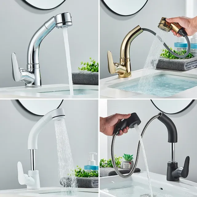 Mitigeur lavabo monocommande douchette extractible… – vue 5