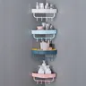 Étagère d'angle de salle de bain sans perçage