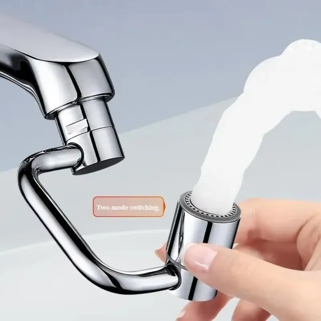 Adaptateur de robinet pivotant en forme de U avec aérateur