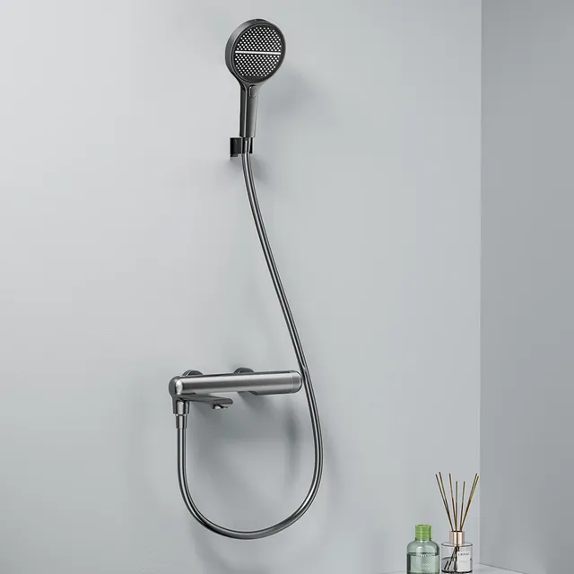 Mitigeur thermostatique mural noir anthracite inox… – vue 2