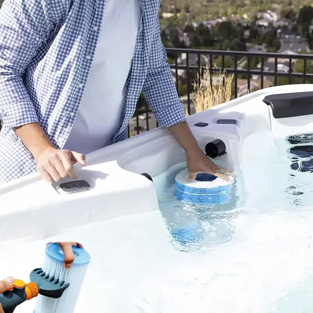 Nettoyeur de filtre à cartouche de piscine Portable avec… – vue 2