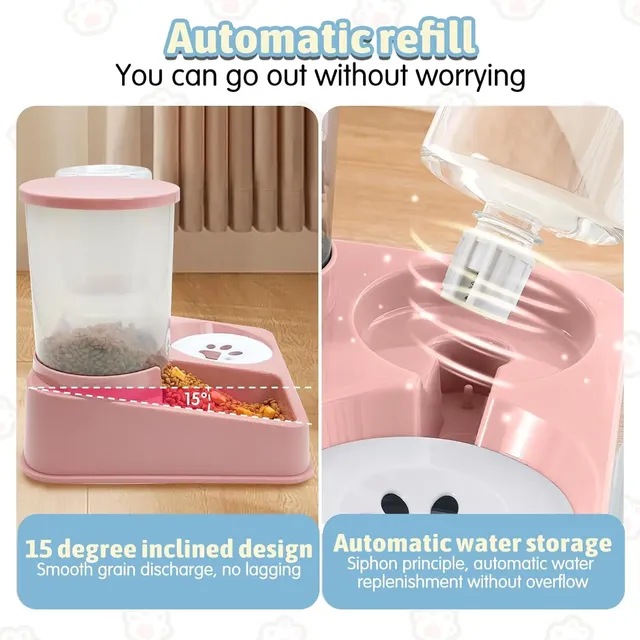 Ensemble distributeur d'eau automatique pour mangeoire… – vue 4