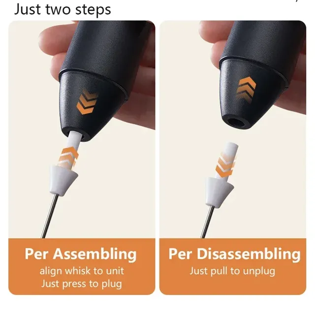 Mousseur à lait électrique aste par USB – vue 3