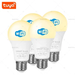 Smart Life Tuya WiFi E27 ampoule LED lumières App commande vocale à intensité variable fonctionne avec Alexa Google Assistant 220V 2700-6500K