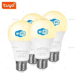 Smart Life Tuya WiFi E27 ampoule LED lumières App commande vocale à…