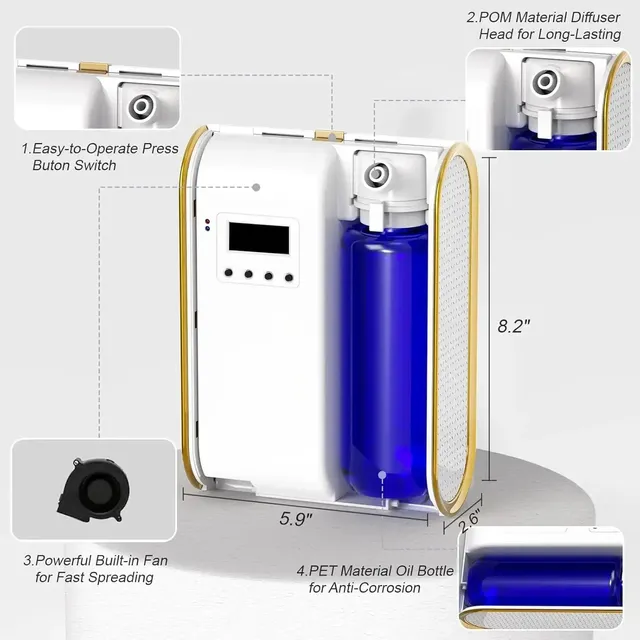 Diffuseur de parfum sans eau Bluetooth – vue 5