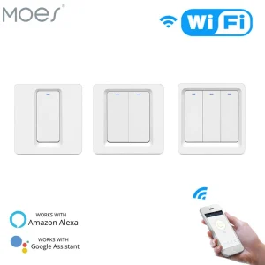 Joli d’éclairage WiFi Smart Home, bouton poussoir Smart Life, Tuya, télécommande, Alexa, Google Home, commande vocale Joli d’éclairage WiFi Smart Home, bouton poussoir Smart Life, Tuya, télécommande, Alexa, Google Home, commande vocale