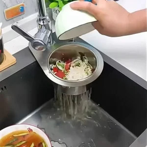 Panier de Drainage en forme de cygne robuste, 1 pièce, organisateur d&rsquo;évier de cuisine sous plan avec, Drain de comptoir peu encombrant pour la cuisine