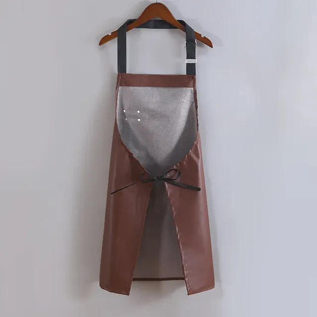 Tablier en cuir PU imperméable et à l'huile – vue 3