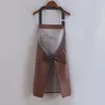 Tablier en cuir PU imperméable et à l'huile – vue 3
