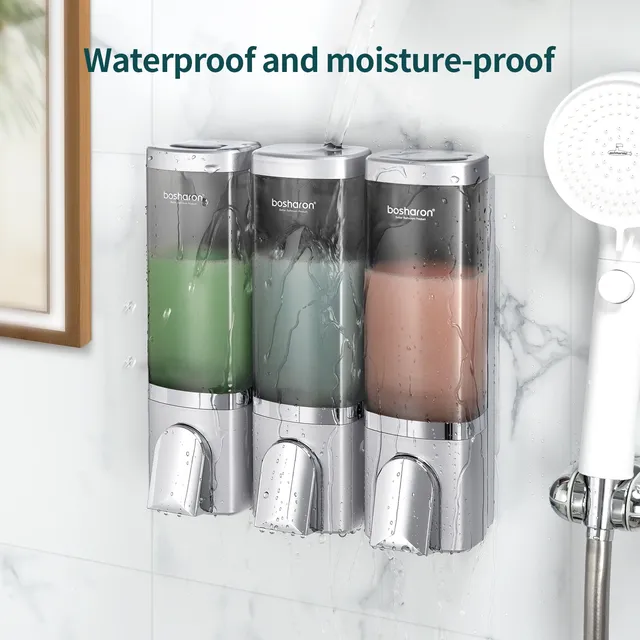 Distributeur de savon et shampoing pour douche – vue 5