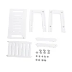 Bancs de douche HDPS, chaise de douche, espaces de rangement à 2 niveaux et double poignées, tabouret étanche avec coussinets antidérapants pour le rasage